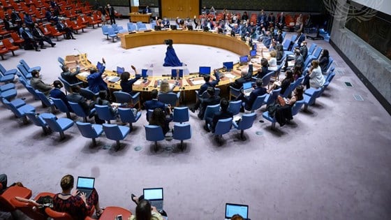 Sikkerhetsrådet vedtok enstemmig resolusjon 2634 om maritim sikkerhet i Guineabukta.  Foto: FN