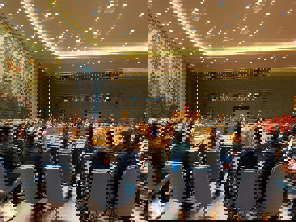 Sikkerhetsrådet stemte 8. juli ned  resolusjonsukastet for fornyelse av mandatet for grensekryssende humanitær  assistanse fra Tyrkia til Nordvest-Syria.  Foto: FN-delegasjonen