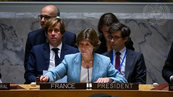 Frankrikes utenriksminister Catherine Colonna. Foto: FN