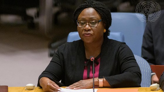 Assisterende generalsekretær (ASG) for Afrika i FNs avdeling for politikk og fredsbygging (DPPA), Martha Ama Akyaa Pobee.Foto: FN