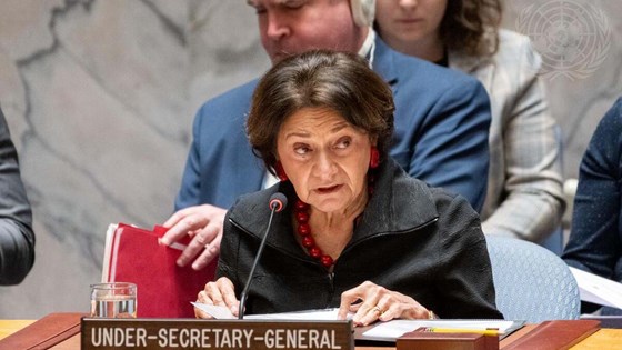 Leder for FNs avdeling for politikk og fredsbygging, Rosemary DiCarlo. Foto: FN