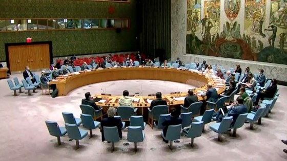 Onsdag 8. desember ble det avholdt åpen orientering om elimineringen av det syriske kjemivåpenprogrammet. Foto: FN