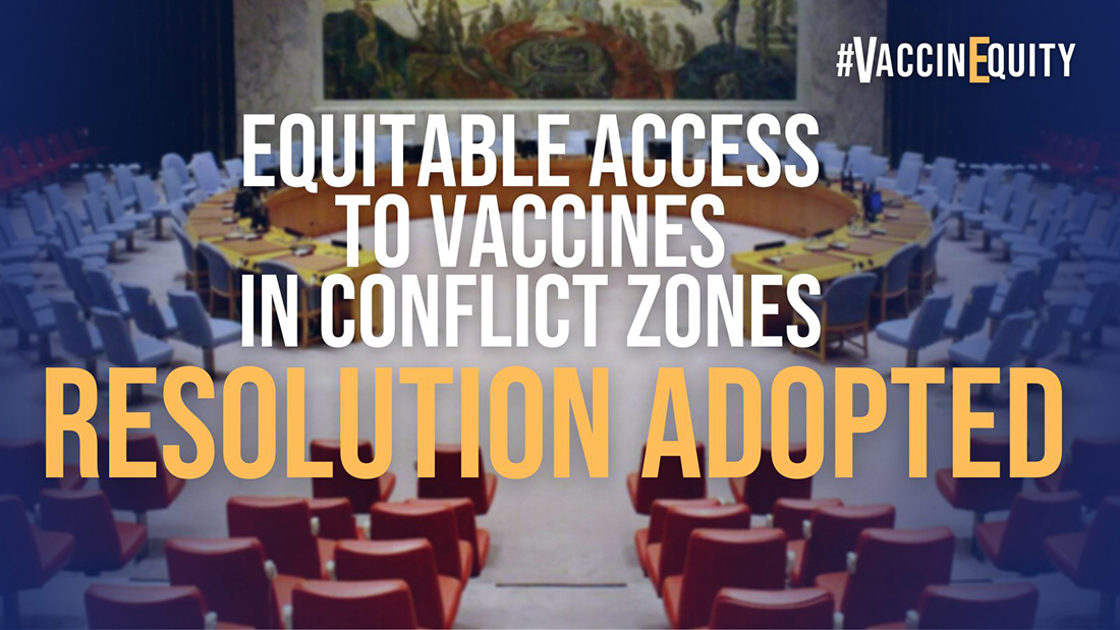 Vaksineresolusjon vedtatt. Foto: FN-delegasjonen i New York