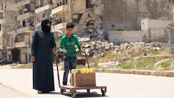 Den syriske borgerkrigen går inn i sitt ellevte år. I Sikkerhetsrådet påpekte FN-utsending Geir O. Pedersen at de fleste barn i Syria ikke har opplevd en eneste dag uten krig. Foto: WFP