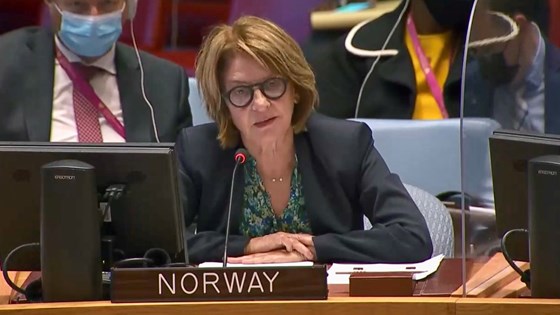 Colombia: Norges FN-ambassadør, Mona Juul, understreket behovet for en rask og helhetlig gjennomføring av fredsavtalen,  Foto: FN