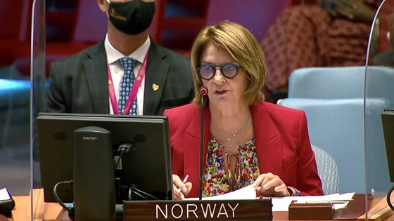 Norge lovet en klar økning i støtten til arbeidet for kvinner, fred og sikkerhet under den årlige debatten i Sikkerhetsrådet. Foto: FN-delegasjonen