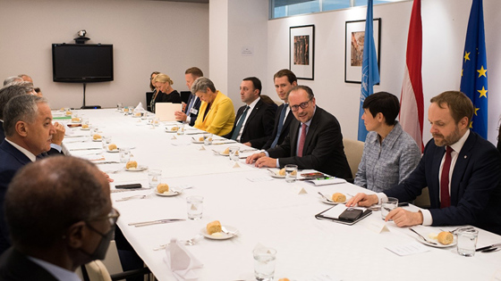Utenriksministeren på høynivåmøte om situasjonen  i Afghanistan. Foto: Østerrikes FN-delegasjon