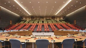 Sikkerhetsrådssalen i FN. Foto: UD