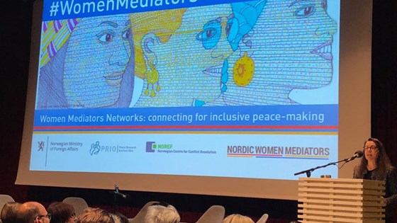 Fra møtet i Oslo for kvinnelige fredsmeklere. Foto: Julie Berg, UD
