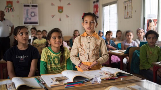 Syriske barn på skole i Aleppo. Behovet er likevel stort for mange andre. Foto: Truls Brekke, Unicef
