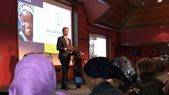 Minister of Foreign Affairs, Børge Brende, opens the donor conference for Nigeria and Lake Chad region. Photo: Marta B. Haga, MFA   