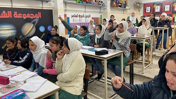 Skole i Amman, Jordan, drevet av UNRWA. Foto: Guri Solberg, UD