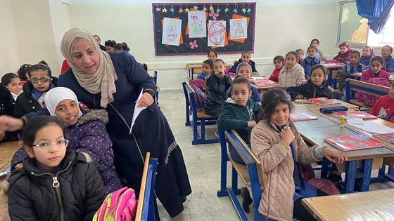 Fra en skole drevet av UNRWA i den jordanske hovedstaden Amman. Foto: Guri Solberg, UD