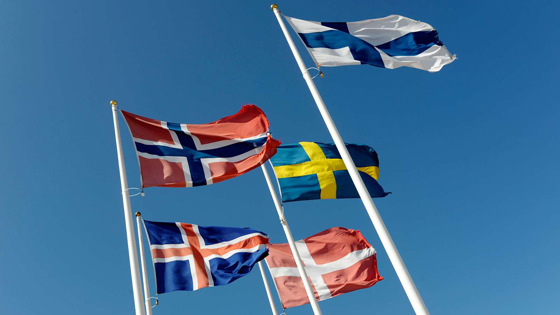 Nordiske flagg.