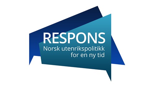 Logoen til konferanseserien Respons med blå snakkebobler