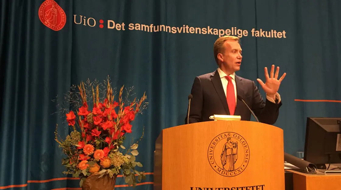 Utfordringene på det sikkerhetspolitiske området kommer fra mange hold fastslo utenriksministeren. Foto: Therese Saur, UD