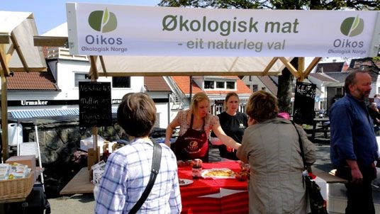 Økologisk salgsbod i Stavanger