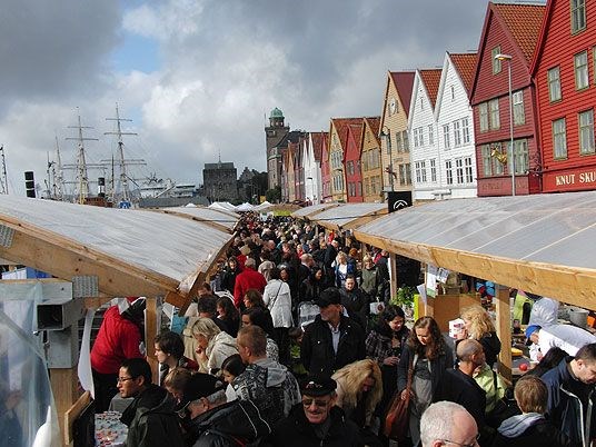 Matfestival på Bryggen i Bergen