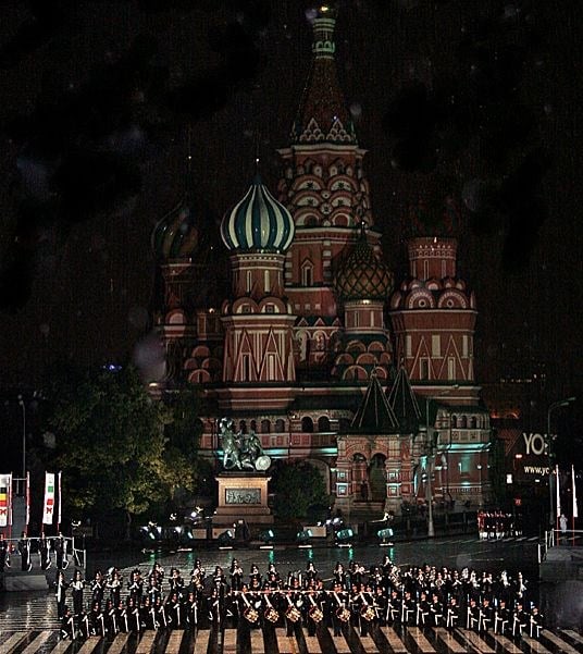 Hans Majestet Kongens Garde på Den røde plass i Moskva