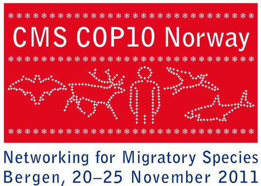 Logo COP10 in Bergen. UNEP/CMS Secretariat