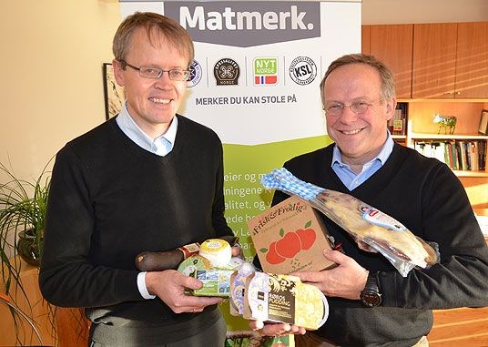 Administrerende direktør Ola Hedstein og Landbruks- og matminister Lars Peder Brekk