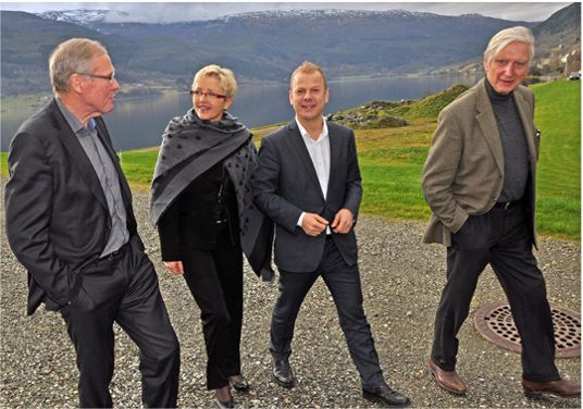 Gunnar Berge, Liv Signe Navarsete, Heiki Holmås og Ottar Brox.