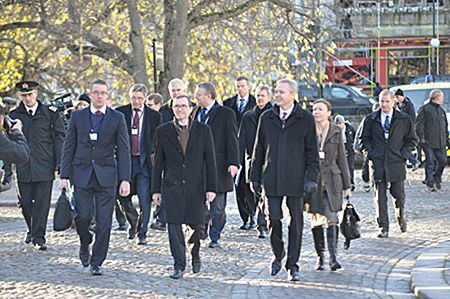 The Nordic defence ministers met in Ørebro 15 November 2011 (Swedish Ministry of Defence)