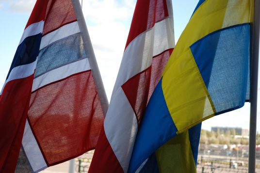 Nordiske flagg. Foto: Søren Sigfussen/Norden.org