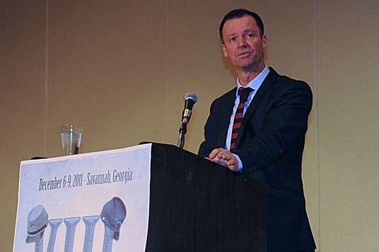 State Secretary Roger Ingebrigtsen addressed the Sovereign Challenge VIII conference in Savannah, Georgia, December 8 2011 (Ryan O'Hare)