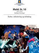 Forsiden til stortingsmeldingen Kultur, inkludering og deltaking
