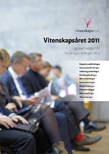 Faksimile av  rapport Vitenskapsåret 2011