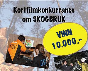 Plakat kortfilmkonkurranse om skogbruket