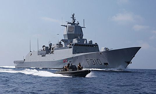 Marinenjegerkommandoen under sitt oppdrag på fregatten KNM Fridtjof Nansen i Adenbukta (Forsvarets mediesenter, MJK)