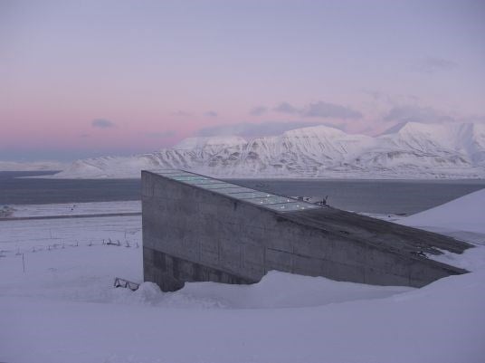 Svalbard Globale frøhvelv inngangspartiet
