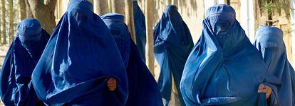 Kvinner i Meymaneh i Afghanistan. Foto: Mathias Rongved, UD