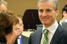 EUs høyrepresentant Ashton og utenriksminister Støre