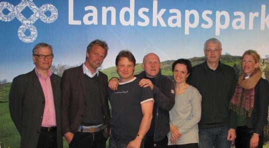 Styrings/arbeidsgruppa frå venstre: Jan-Per Styve, Anders Waage Nilsen, Dirk Kohlmann, Ole Bakkebø, Torhild Eide Torgersen, Ole Andreas Smette og Tanja Hoel.