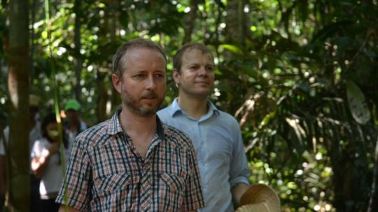 Miljøvernminister Bård Vegar Solhjell og Heikki Holmås i Amazonas