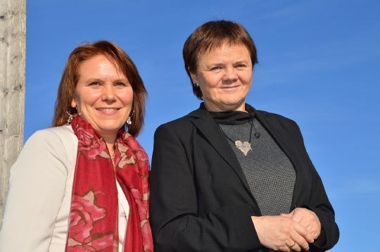 Prosjektledere Karianne B. Bråthen og Hilde Hansen i Vesterålen Regionråd