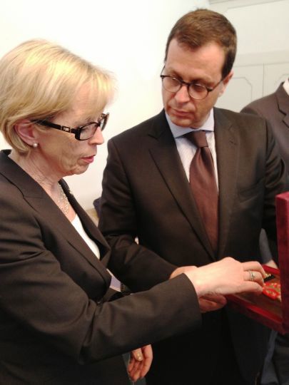 Norges og Chiles forsvarsministere møttes under besøket fra Anne-Grete Strøm-Erichsen til Chile