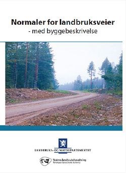 Brosjyre Normaler for landruksveier - med byggebeskrivelse