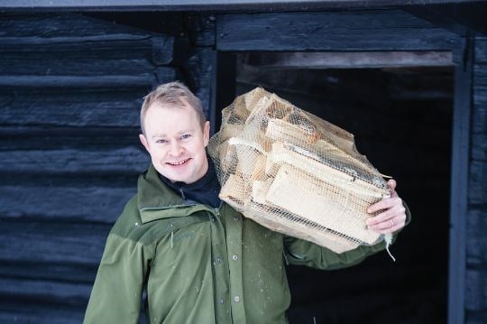 Jens Naas-Bibow, eier og driver Furuseth gård i Stor-Elvdal i Hedmark