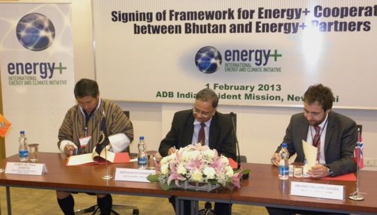 Signing of the Framework for Energy  cooperation between Bhutan and the Energy  Partners. Photo: Petter Tollefsen, MFA, Oslo