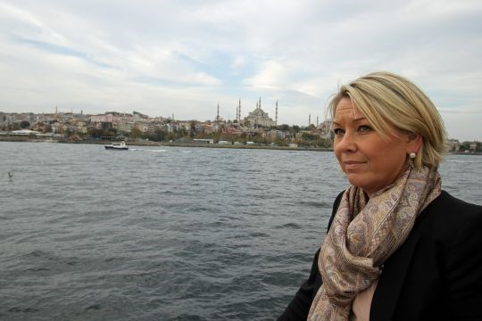 Næringsminister Monica Mæland i Istanbul