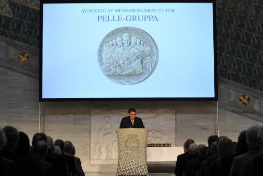 Statssekretær Øystein Bø i Forsvarsdepartementet holdt tale ved seremonien i Oslo Rådhus 