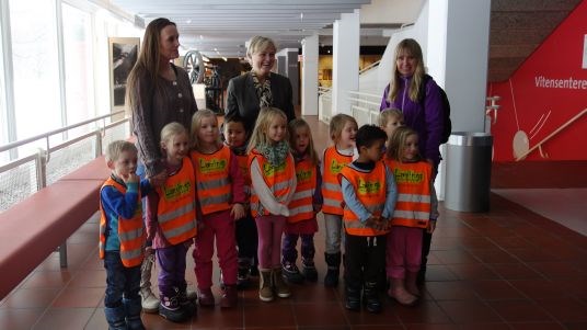 Omvisning på Norsk Teknisk Museum/møte med barnehagebarn.
