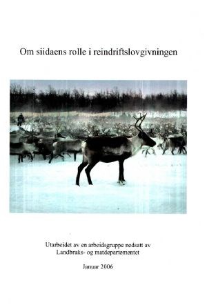 Rapport - Om siidaens rolle i reindriftslovgivningen