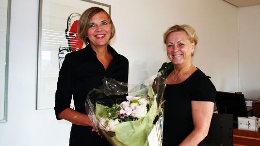 Riksarkivar Inga Bolstad og kulturminister Thorhild Widvey