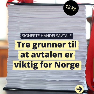 Ny handelsavtale mellom Efta og Mercosur