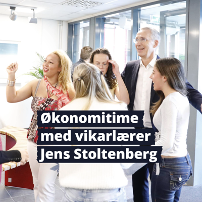 Økonomitime med vikarlærer Jens Stoltenberg